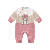 tutina s/piede tricot caldo cotone neonato/neonata